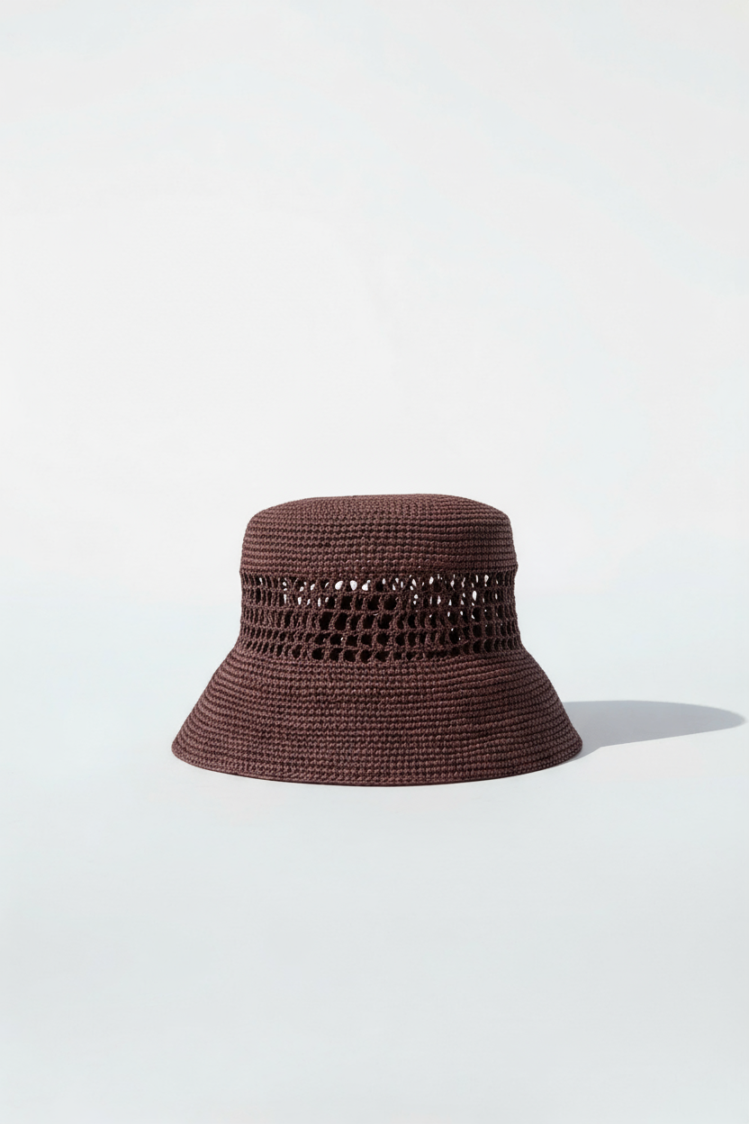 Mia Bucket Hat - Chocolate