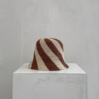 Cyla Bucket Hat - Cream & Chocolate