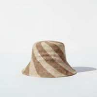Cyla Bucket Hat - Bronze & Natural