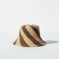 Cyla Bucket Hat - Cream & Chocolate