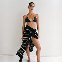 Krys Sarong - Umber & Cream