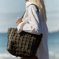 Lacy Tote Bag - Moss