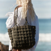 Lacy Tote Bag - Moss