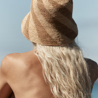 Cyla Bucket Hat - Bronze & Natural