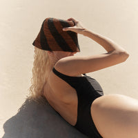 Cyla Bucket Hat - Coffee & Black
