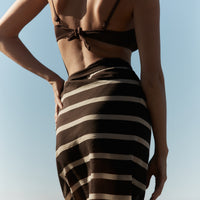 Krys Sarong - Umber & Cream