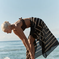 Krys Sarong - Umber & Cream