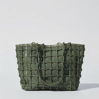 Lacy Tote Bag - Moss