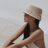 Lila Bucket Hat - Sand & Natural