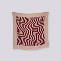 Ayma Silk Scarf - Pink & Burgundy