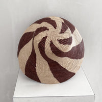 Amira Bucket Hat - Cream & Chocolate Spiral