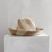 Amira Bucket Hat - Sand & Natural Spiral