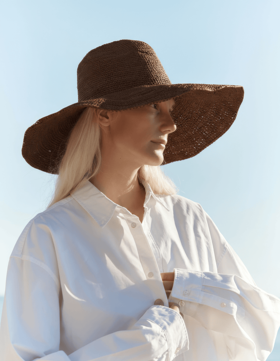 Ombra Sun Hat - Chocolate