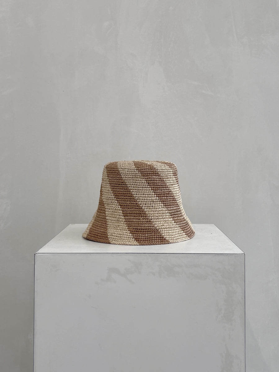 Cyla Bucket Hat - Bronze & Natural