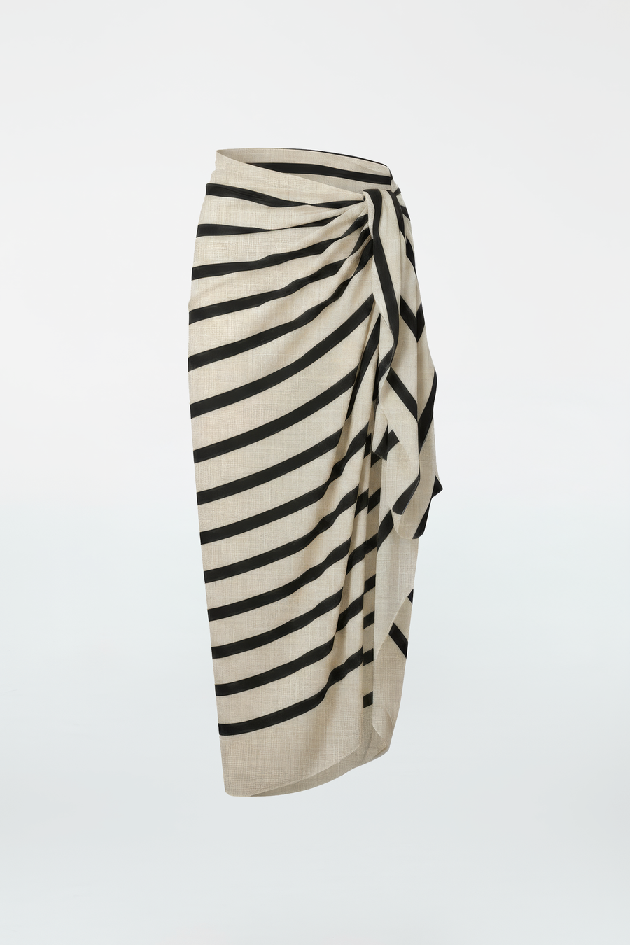 Krys Sarong - Cream & Black