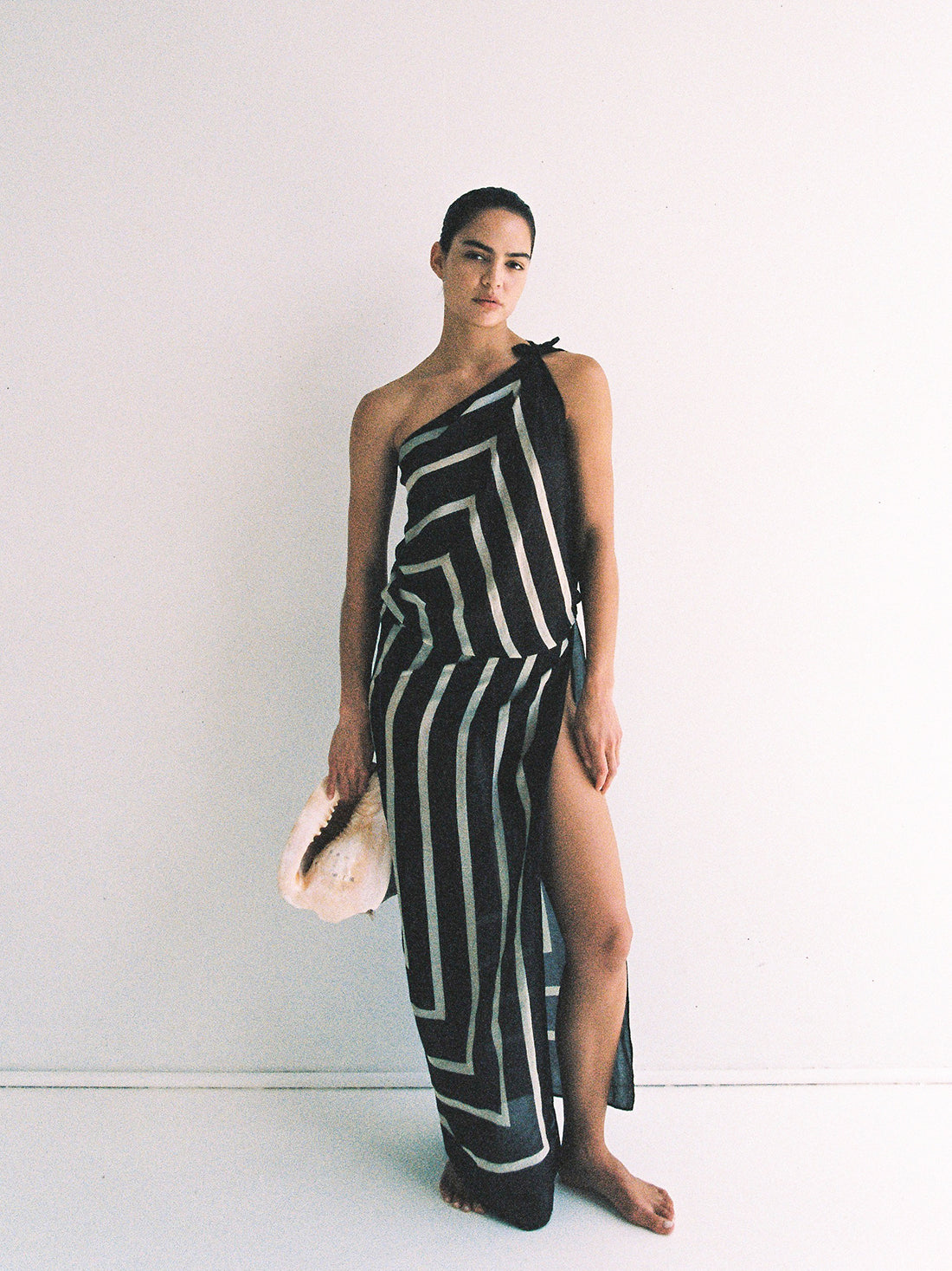 Krys Sarong - Umber & Cream