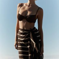 Krys Sarong - Umber & Cream