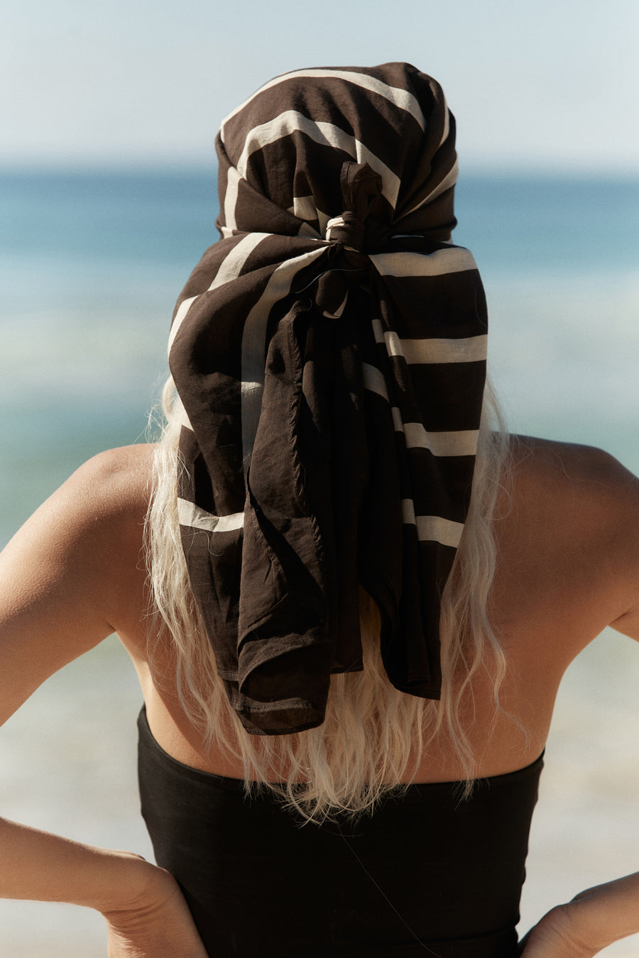 Krys Sarong - Umber & Cream