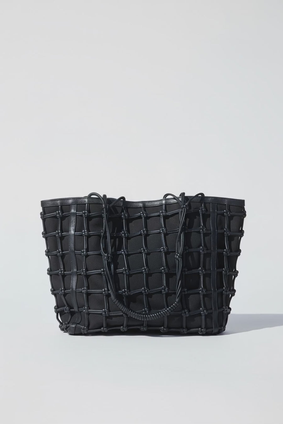 Lacy Tote Bag - Black