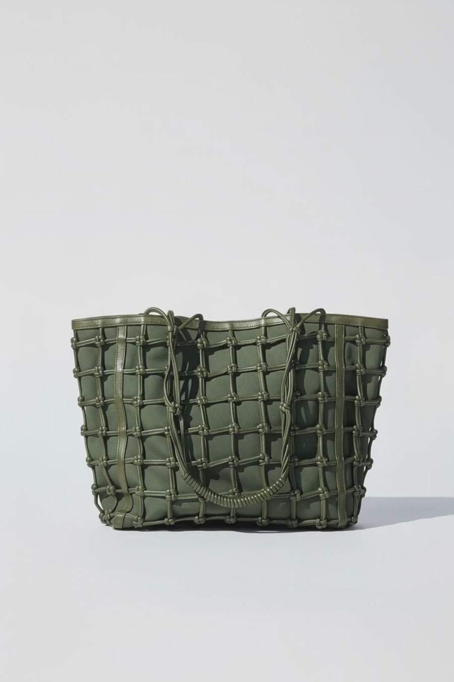 Lacy Tote Bag - Moss