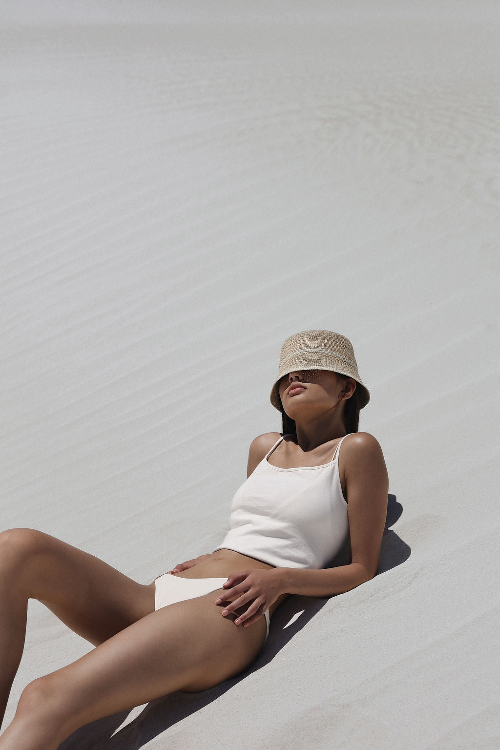 Lila Bucket Hat - Sand & Natural