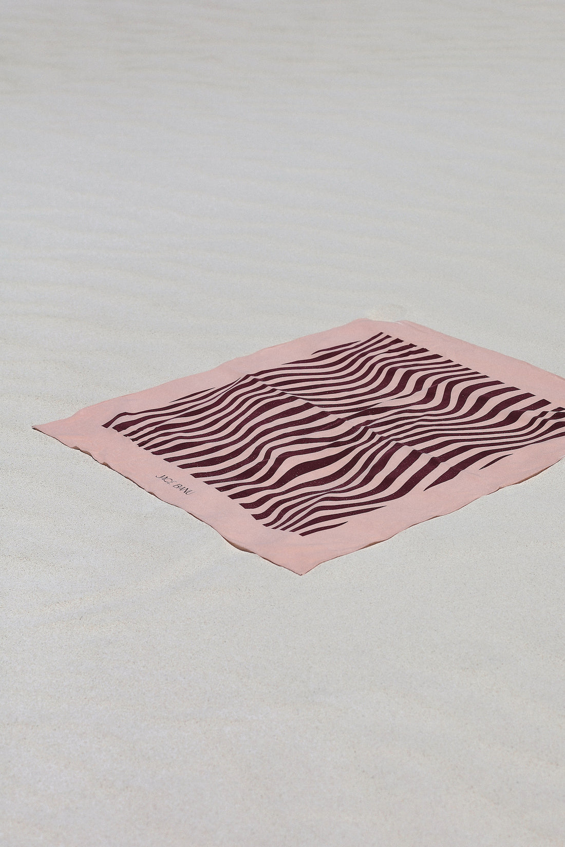 Ayma Silk Scarf - Pink & Burgundy