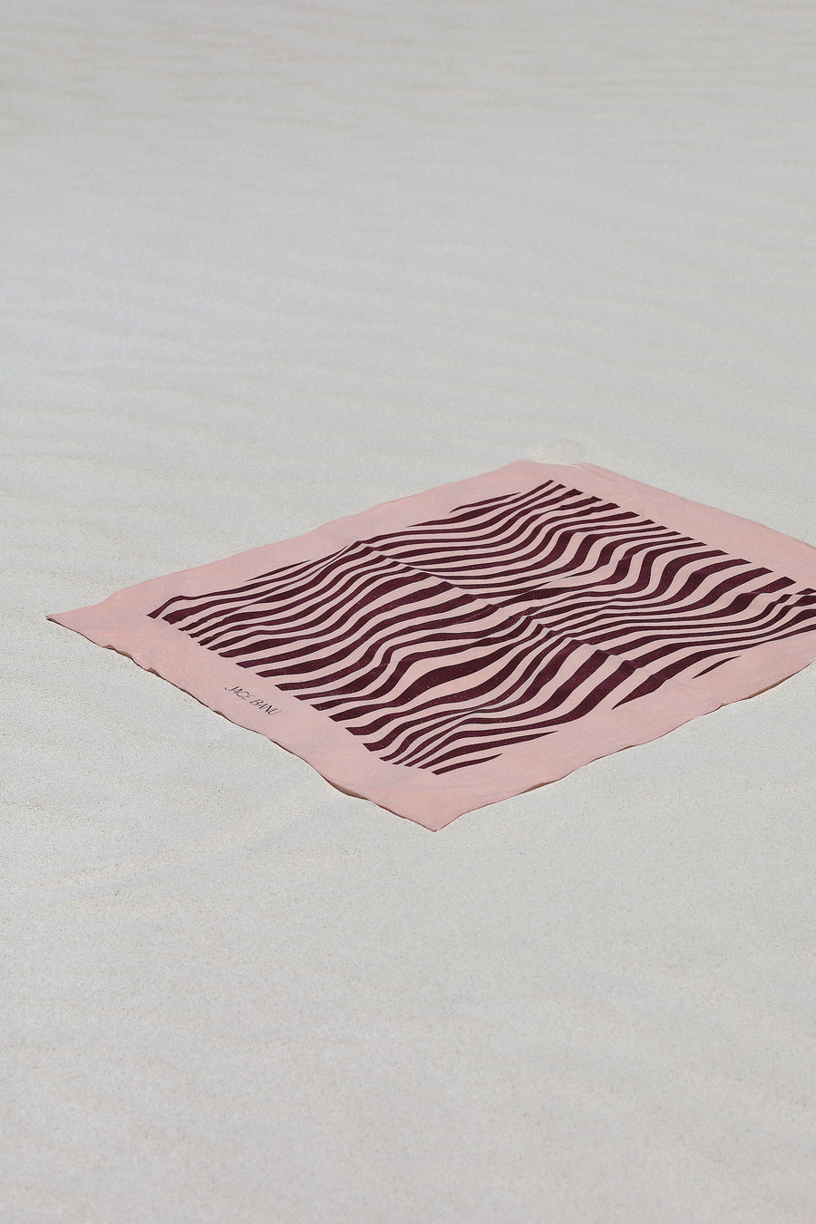 Ayma Silk Scarf - Pink & Burgundy