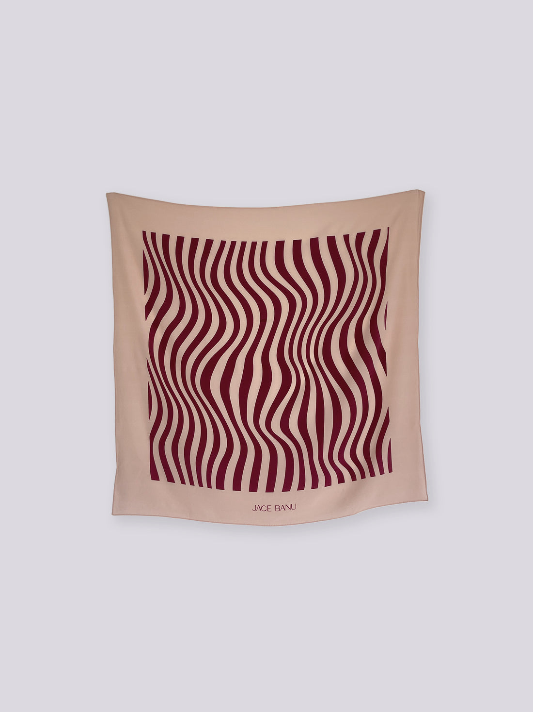 Ayma Silk Scarf - Pink & Burgundy